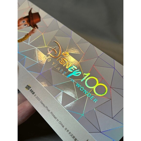 Toy Story Woody Disney100 Kakawow Refractor Ticket Jumbo Card Lmt. Edition 2468 - Picture 4 of 6